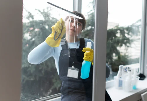 Nettoyage de vitres intérieures et extérieures à Montréverd
